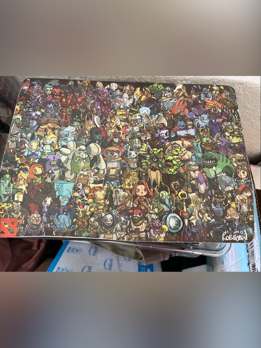 Colorful Cartoon Character Mousepad by Robbobin